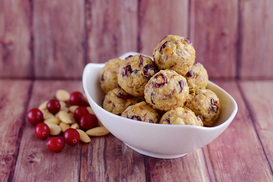 Naked Whey Cranberry Almond Protein Balls