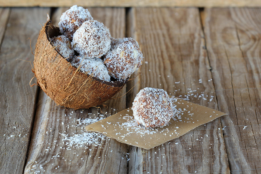 Rough Whey Coconut Protein Balls