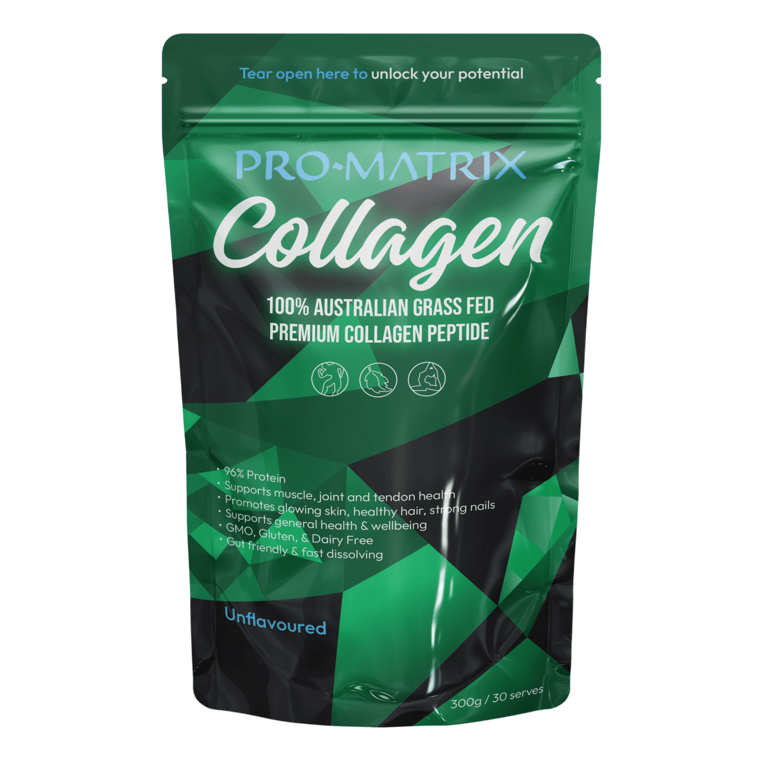 Collagen Collagen Pro Matrix 100% Australian grass-fed hydrolysed bovine collagen