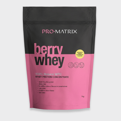 Pro Matrix Berry Whey - Strawberry Whey Protein Concentrate 1kg
