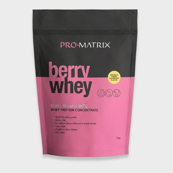 Pro Matrix Berry Whey - Strawberry Whey Protein Concentrate 1kg