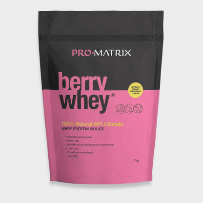 Pro Matrix Berry Whey - Strawberry Whey Protein Isolate 1kg
