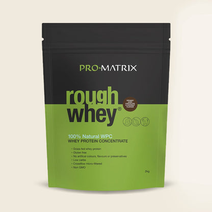 ROUGH WHEY WHEY PROTEIN POWDERS 2kg CHOCOLATE &amp; COCONUT, Concentrate ROUGH WHEY