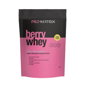 BERRY WHEY WHEY PROTEIN POWDERS 1kg STRAWBERRY, Concentrate BERRY WHEY