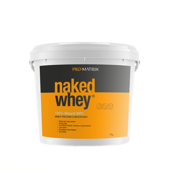 NAKED WHEY WHEY PROTEIN POWDERS 2kg UNFLAVOURED, Concentrate NAKED WHEY