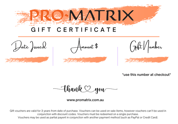 Pro Matrix Gift voucher Gift Voucher