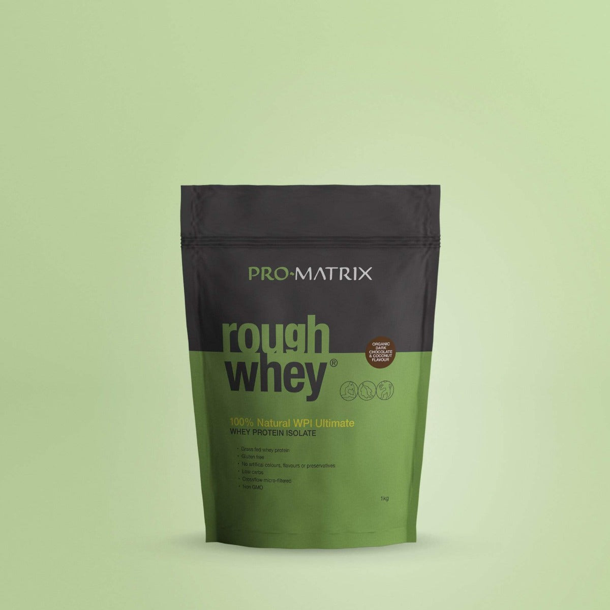 ROUGH WHEY WHEY PROTEIN POWDERS 1kg CHOCOLATE &amp; COCONUT, Isolate ROUGH WHEY