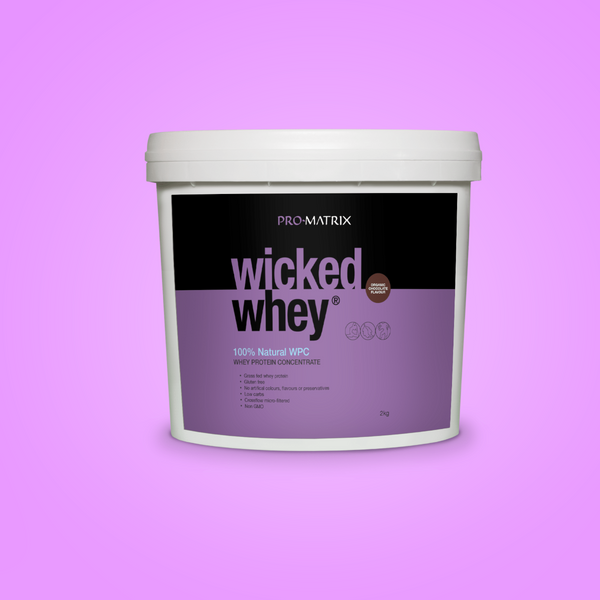 WICKED WHEY WHEY PROTEIN POWDERS 2kg CHOCOLATE, Concentrate WICKED WHEY