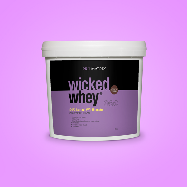 WICKED WHEY WHEY PROTEIN POWDERS 2kg CHOCOLATE, Isolate WICKED WHEY