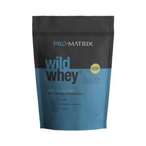 WILD WHEY WHEY PROTEIN POWDERS 1kg VANILLA, Concentrate WILD WHEY