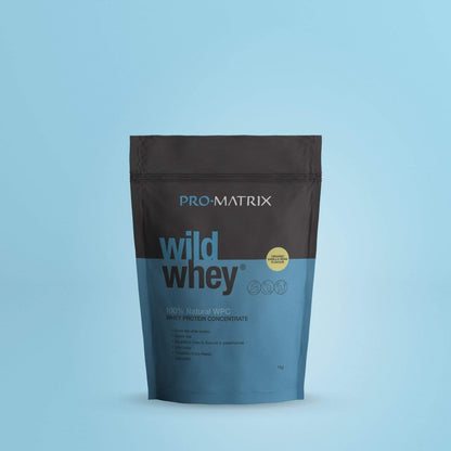 WILD WHEY WHEY PROTEIN POWDERS 1kg VANILLA, Concentrate WILD WHEY