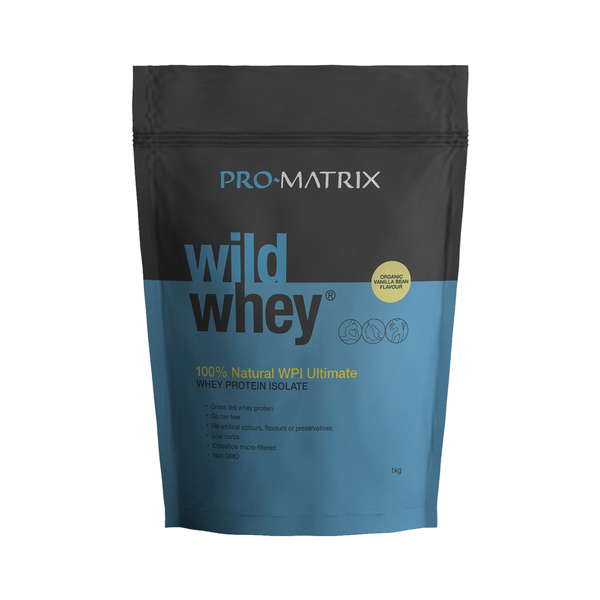 WILD WHEY WHEY PROTEIN POWDERS 1kg VANILLA, Isolate WILD WHEY