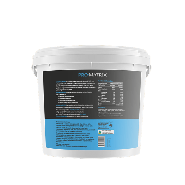 WILD WHEY WHEY PROTEIN POWDERS 2kg VANILLA, Concentrate WILD WHEY