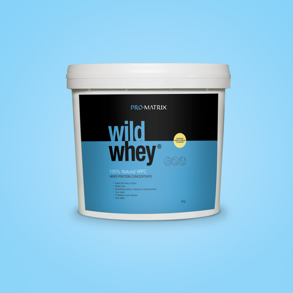 WILD WHEY WHEY PROTEIN POWDERS 2kg VANILLA, Concentrate WILD WHEY