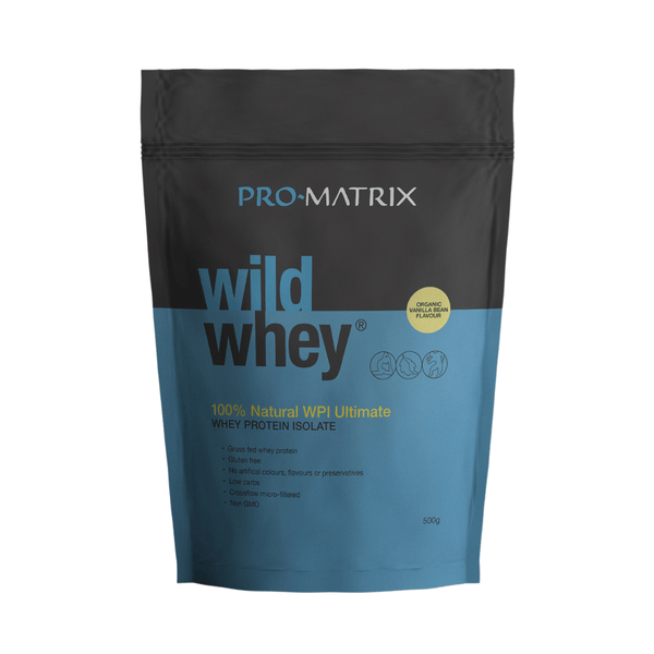 WILD WHEY WHEY PROTEIN POWDERS 500g VANILLA, Isolate WILD WHEY